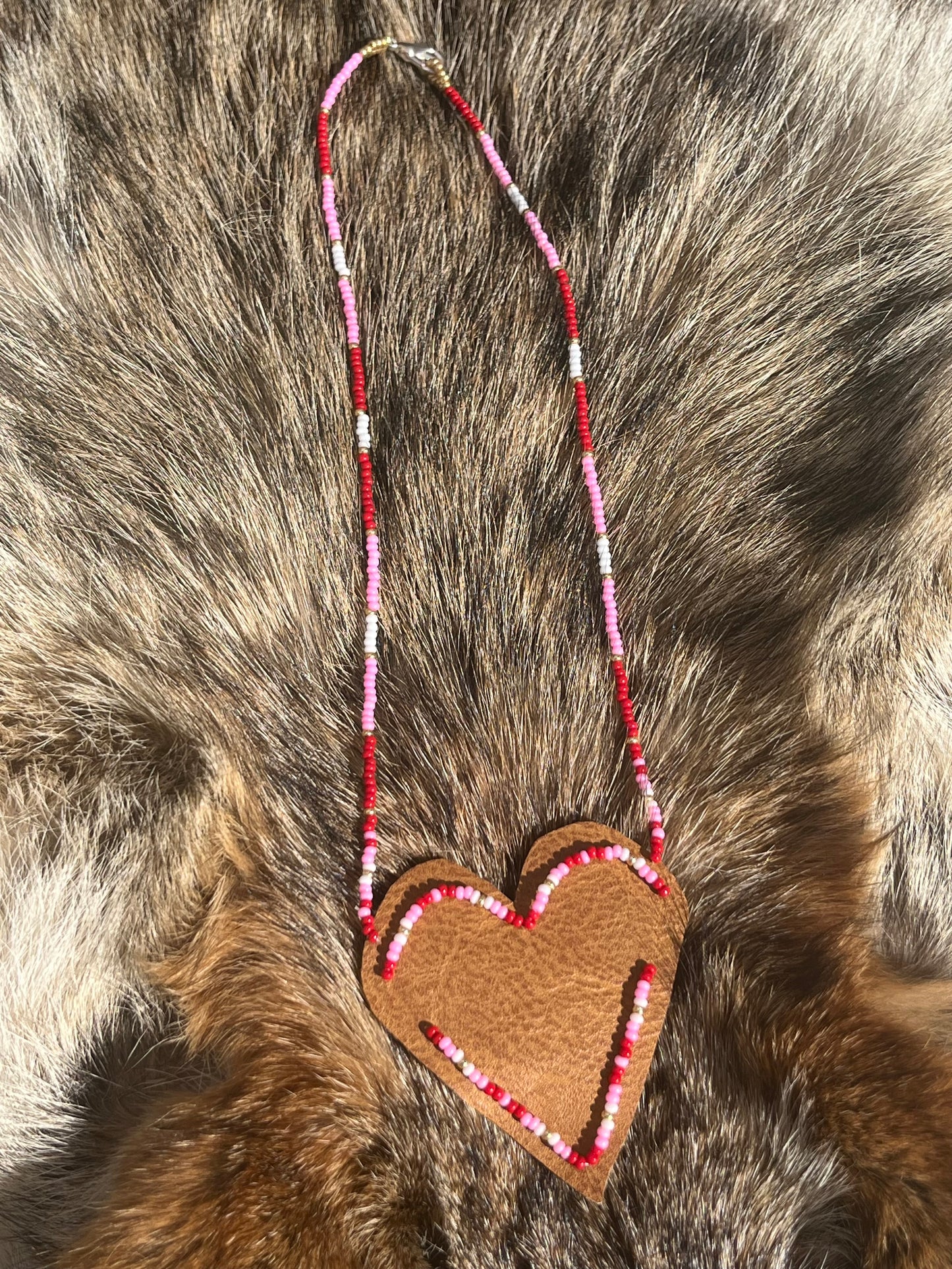 Pink Heart Necklace