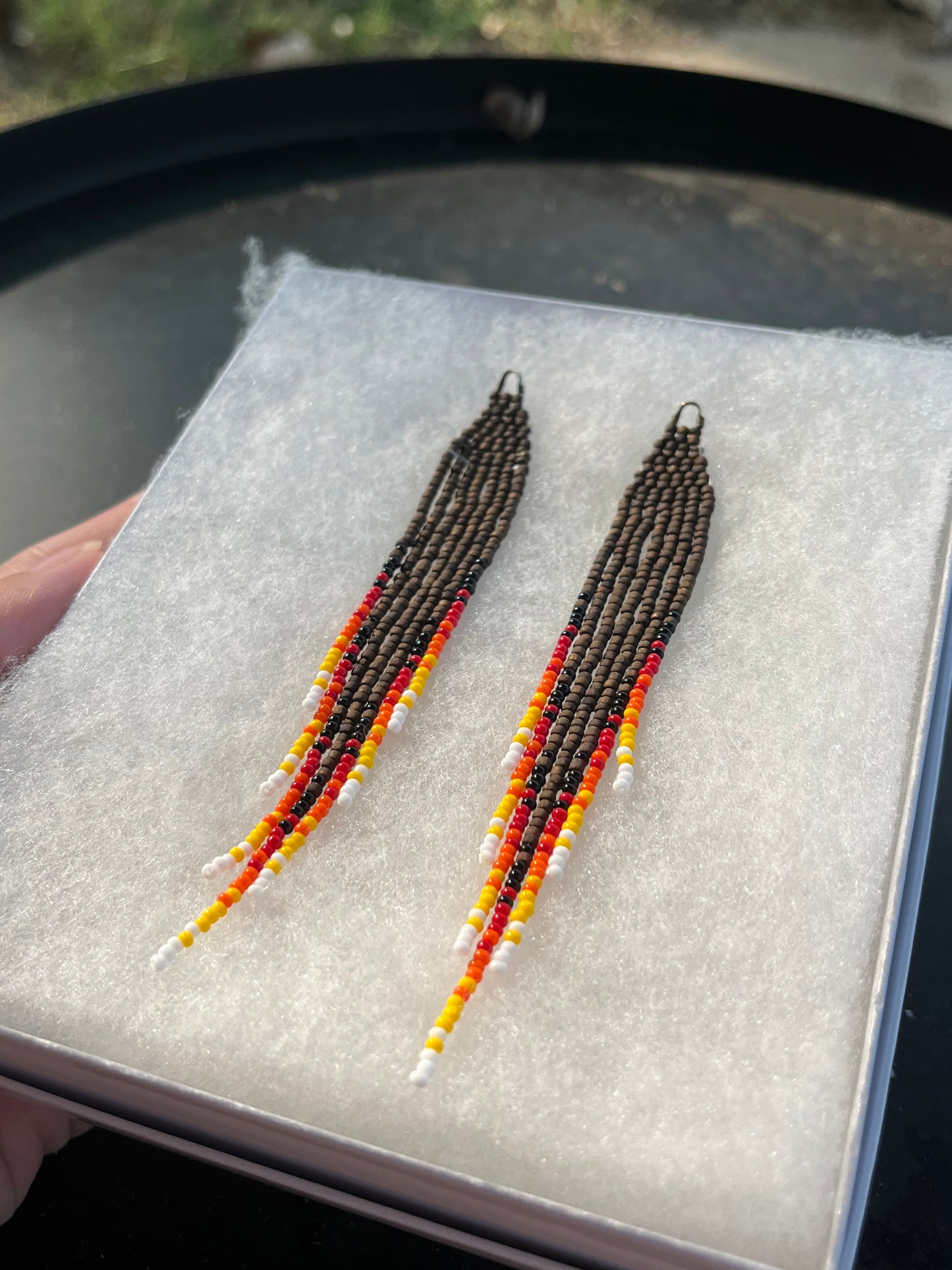 Matte Bronze Fire Fringe