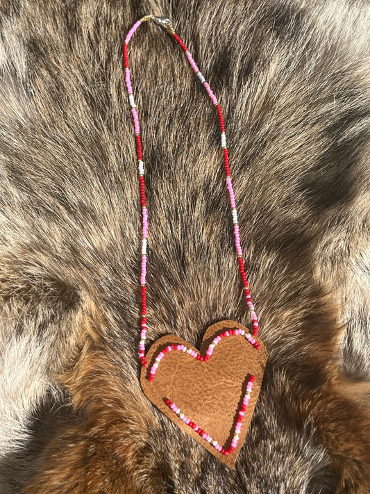 Pink Heart Necklace