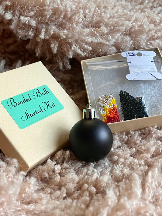 Matte Black- Beaded Bulb Starter Kit