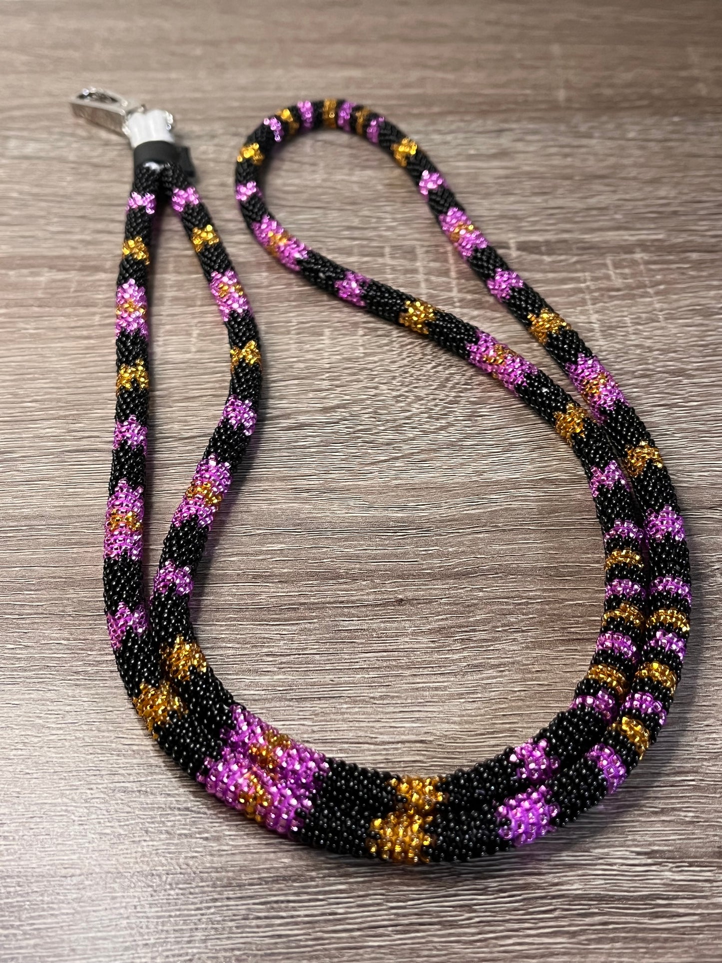 Purple & Gold Lanyard