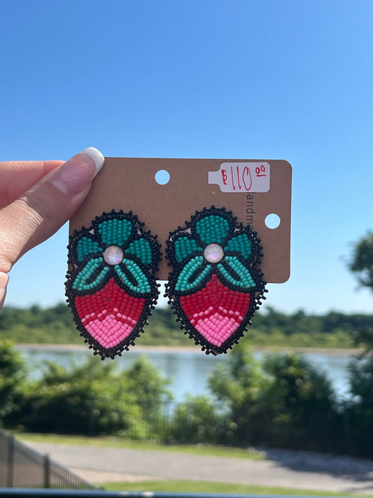 Ombré Strawberry Earrings