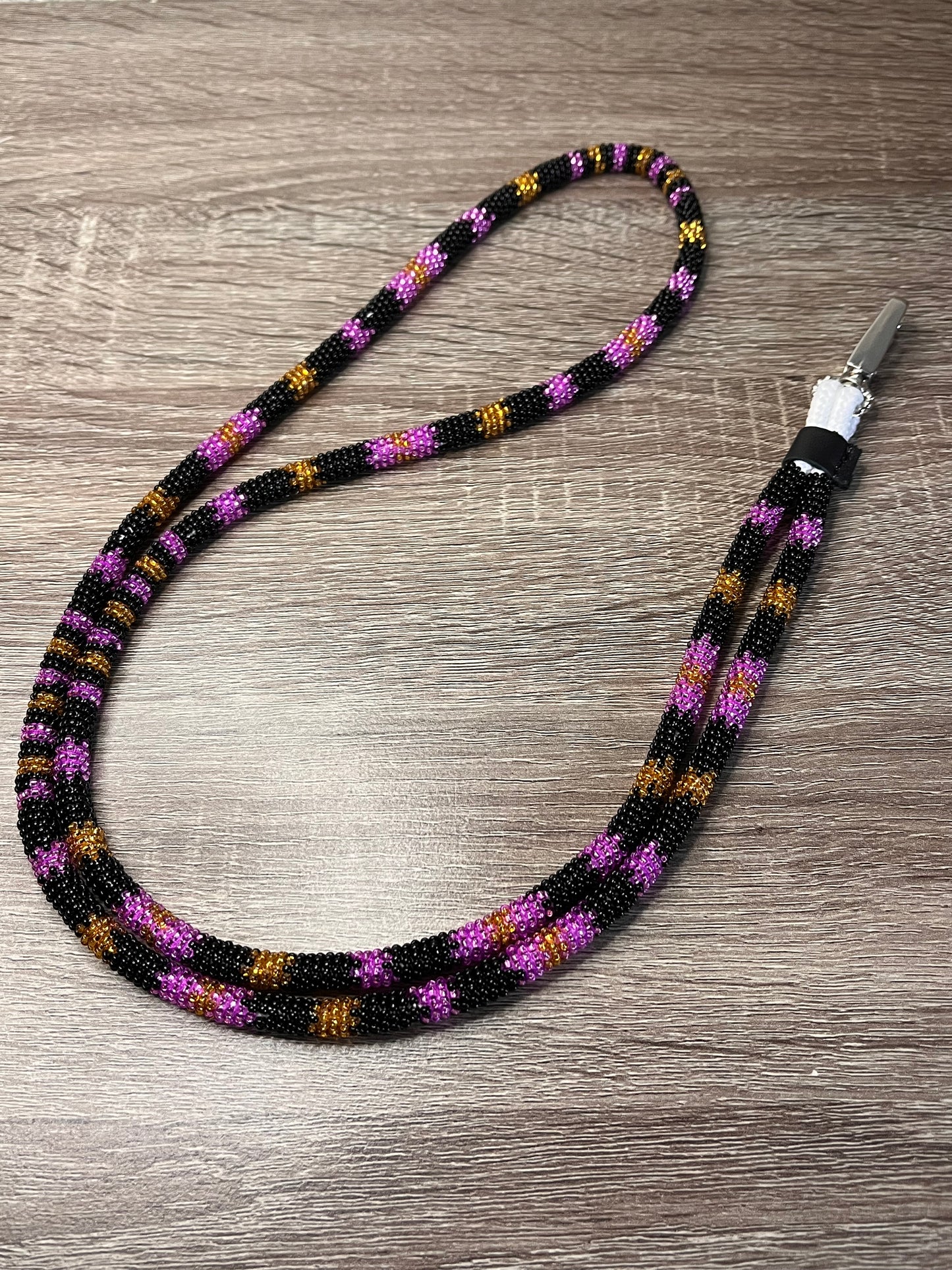 Purple & Gold Lanyard