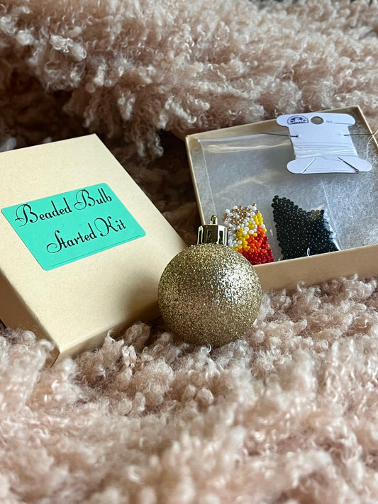 Sparkly Gold- Beaded Bulb Starter Kit