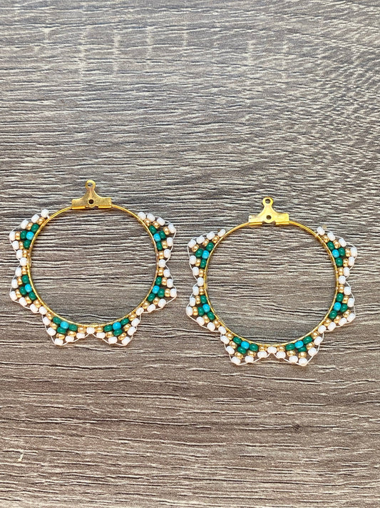 Forest Gold Hoops