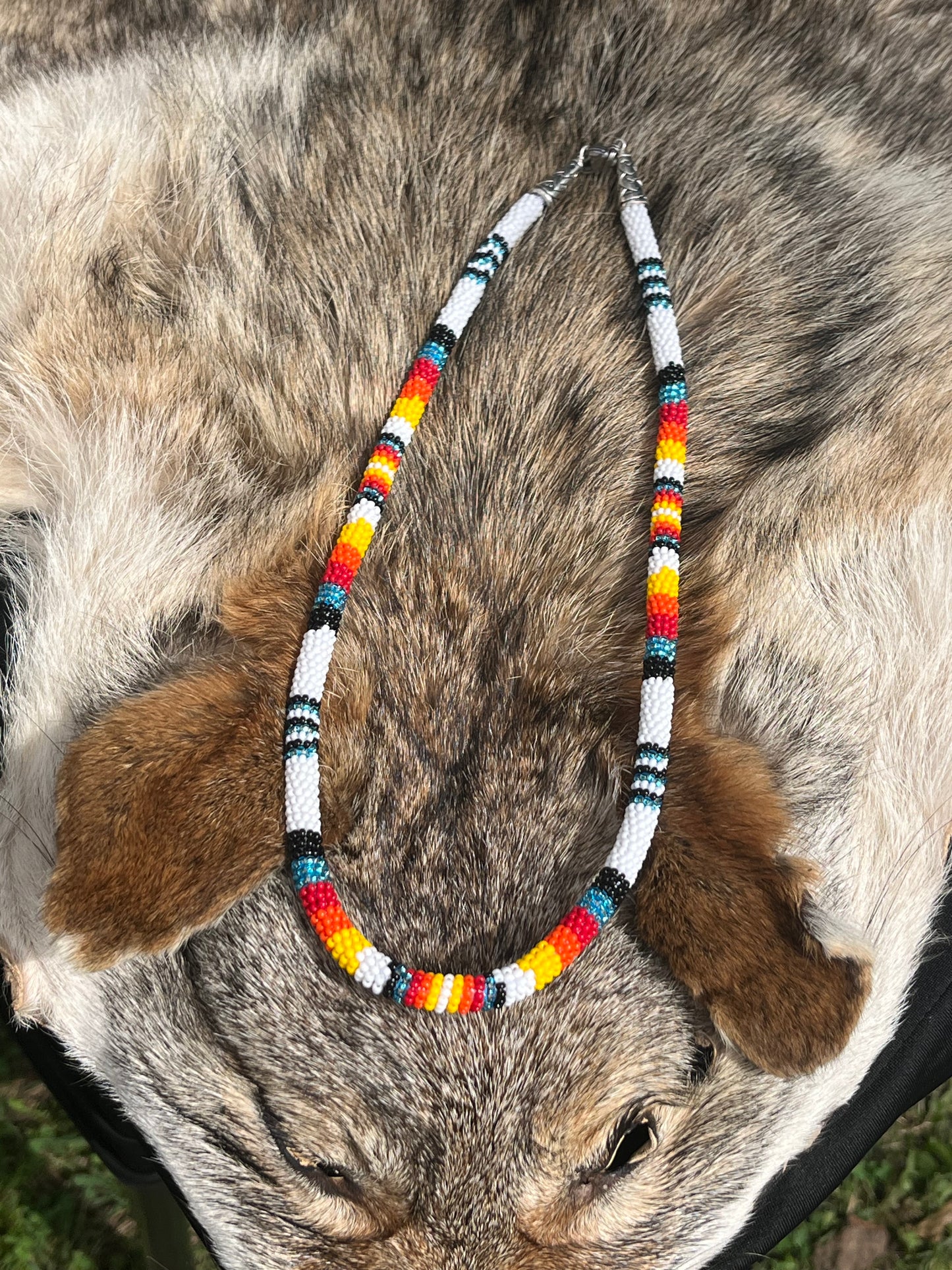 Wrapped Necklace Fire & Ice