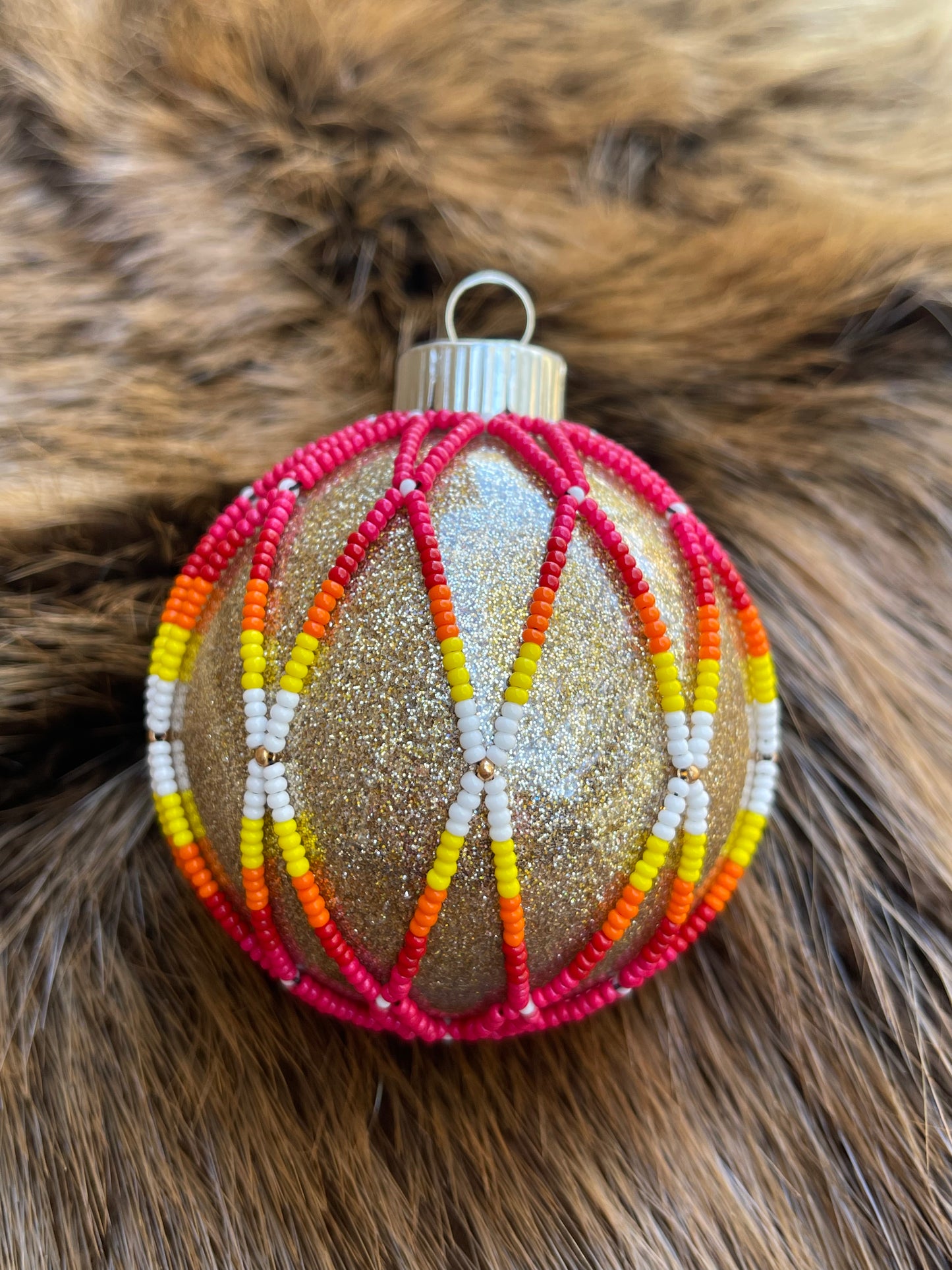 Pink and Gold Ornament