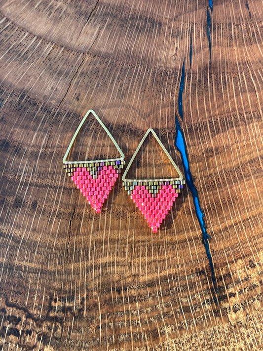 Luminous Poppy Valentine Hearts