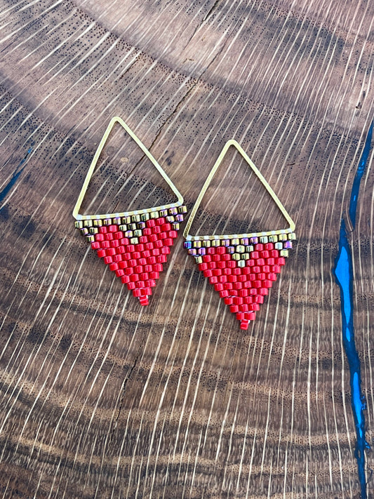 Dark Cranberry Valentine Hearts