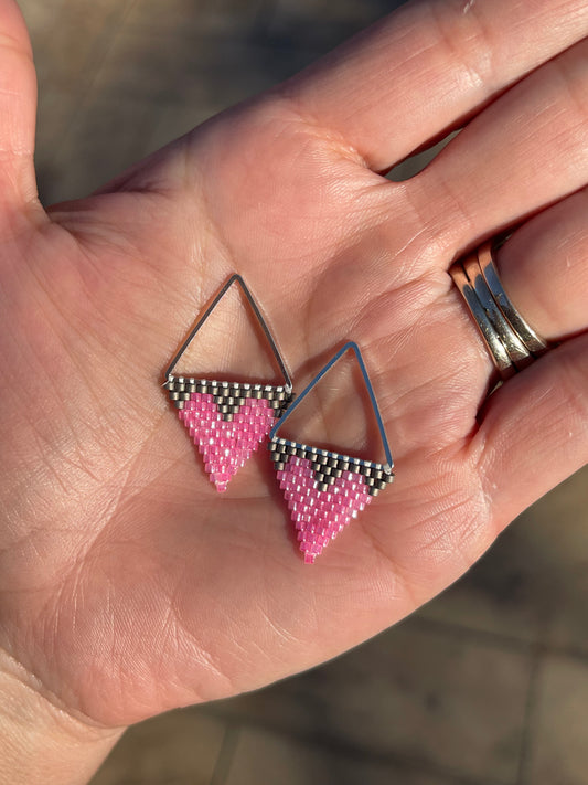 Silver & Pink Valentine Hearts