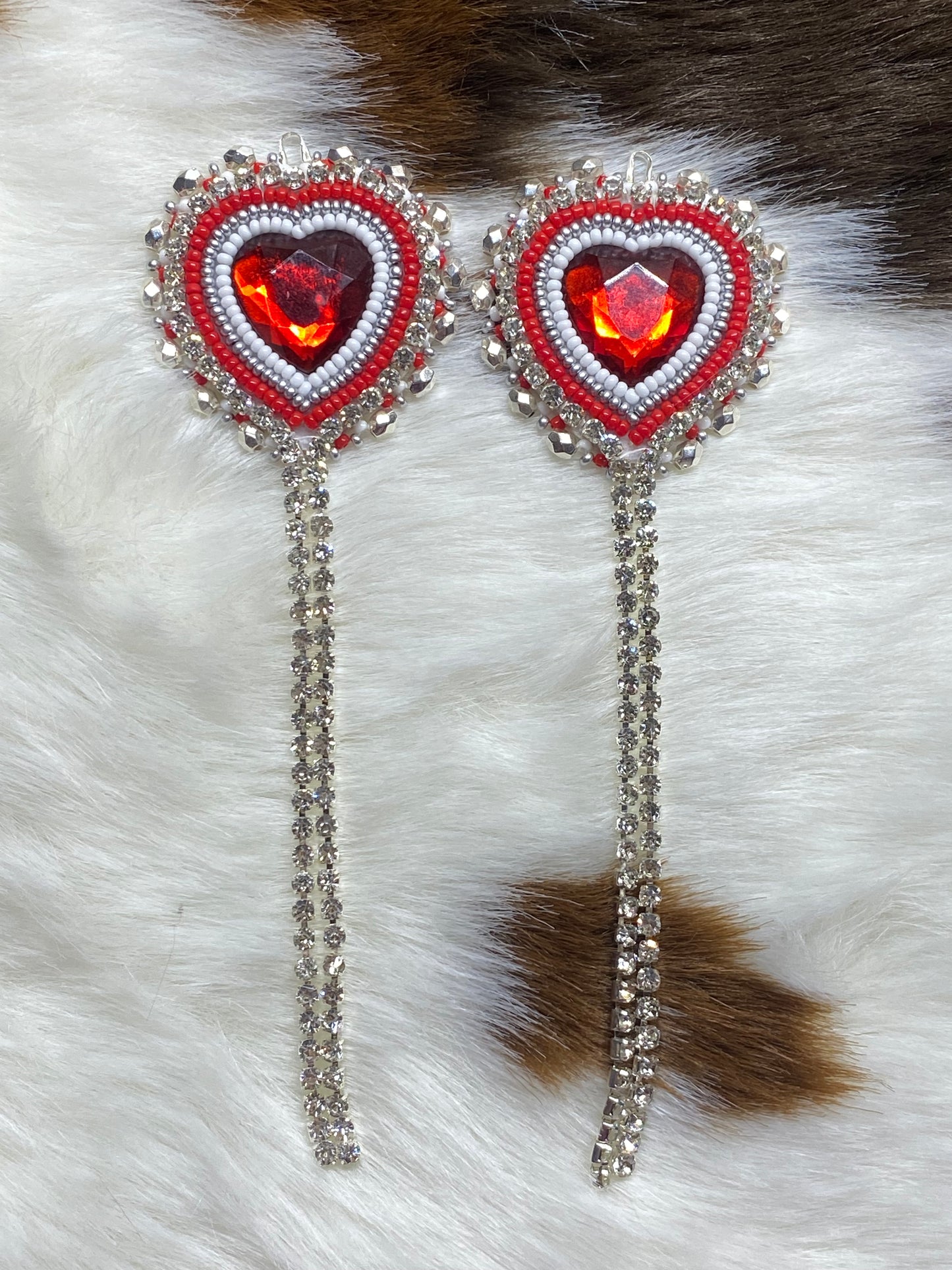 Red Heart Earrings