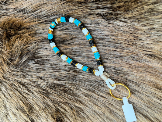 Golden Blue Keychain