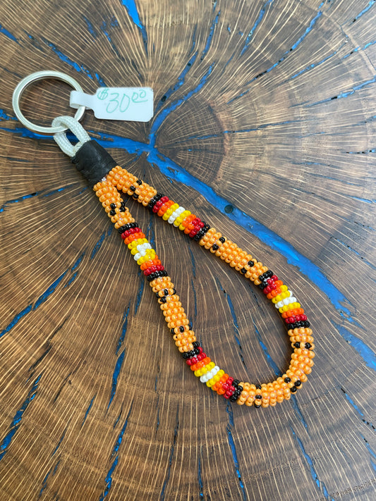 Small light orange/fire color keychain