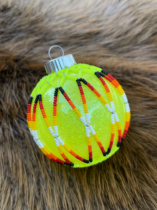 2.5” Plastic / Glittered on the inside