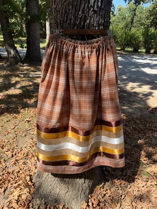Fall Ribbon Skirt with pockets