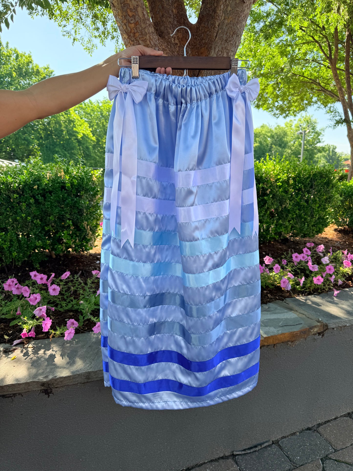 Icy Blue Ribbon Skirt