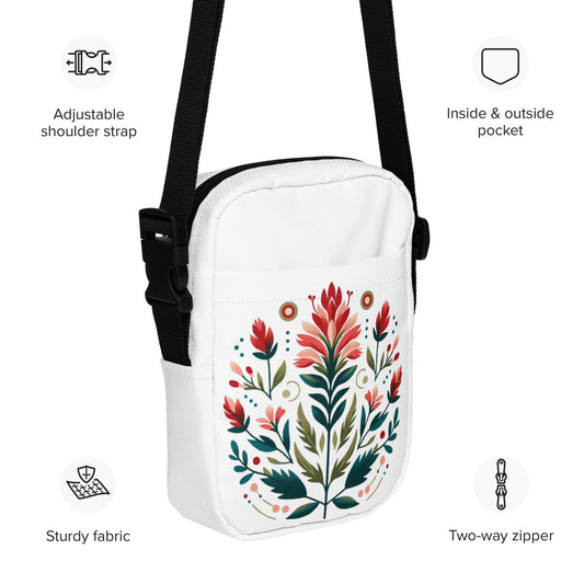 Indian Paintbrush Flower Utility crossbody bag