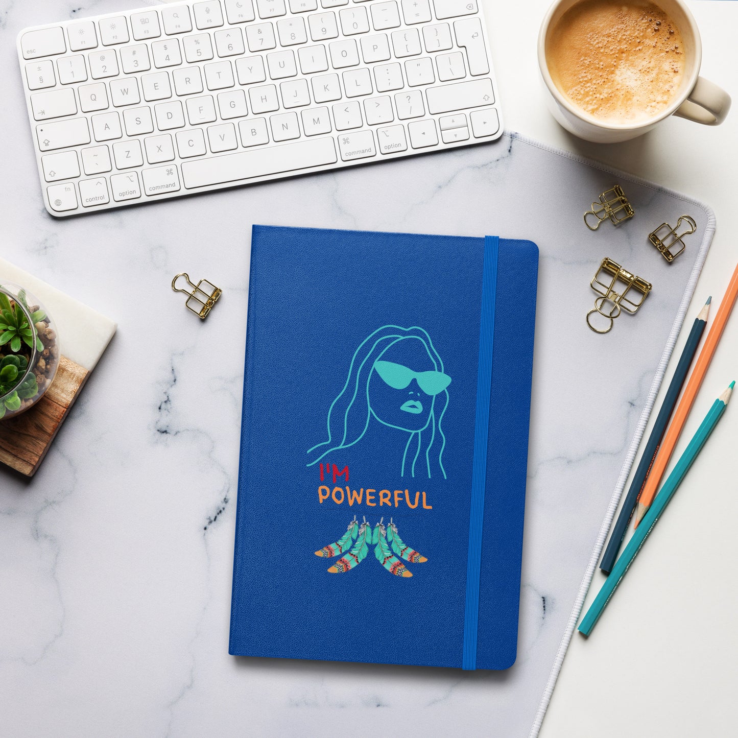 I'm Powerful Hardcover bound notebook