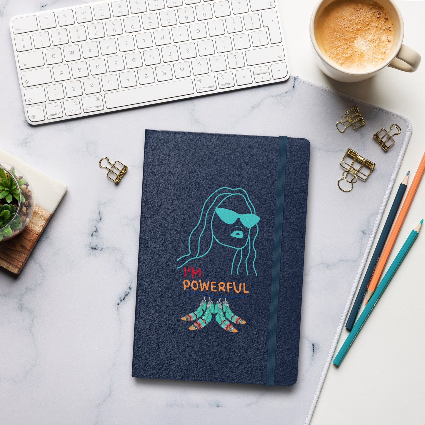 I'm Powerful Hardcover bound notebook