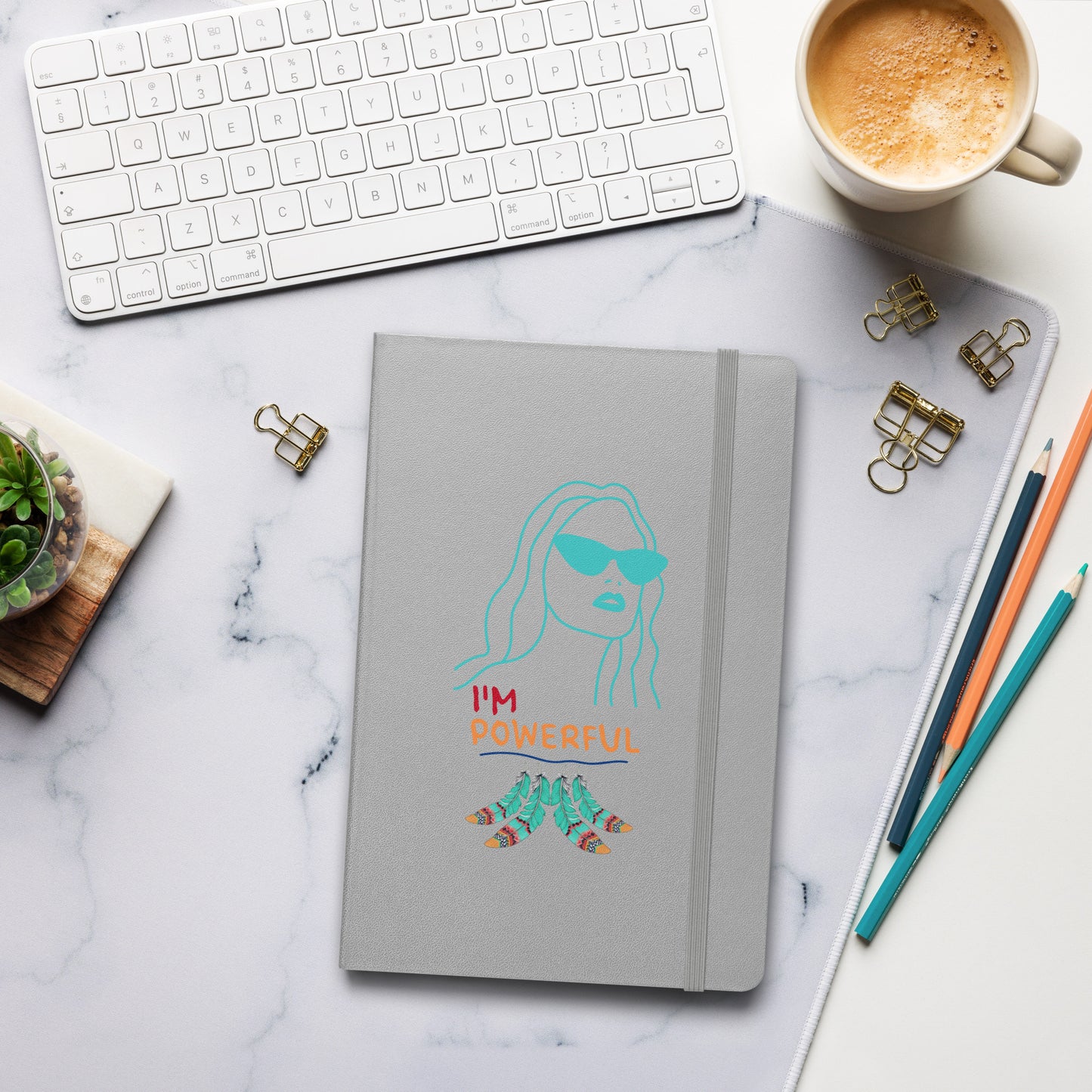 I'm Powerful Hardcover bound notebook