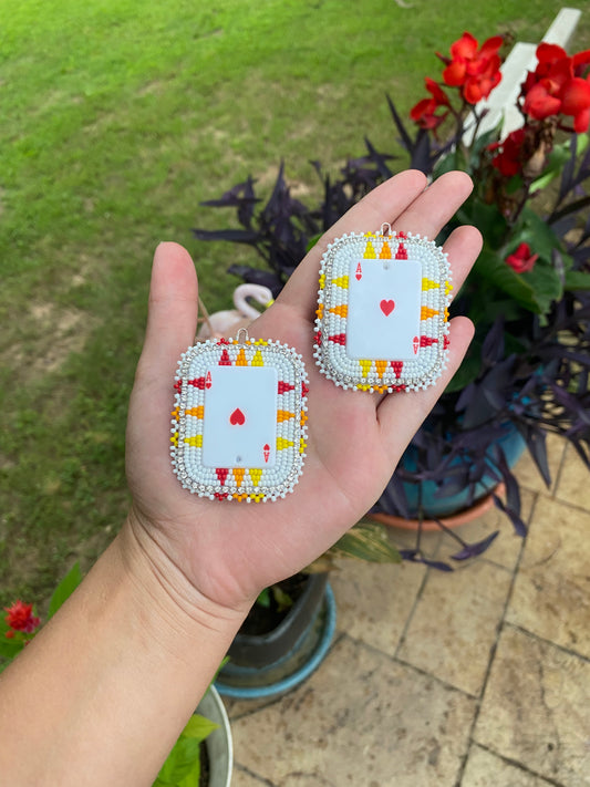 Feeling Lucky- Fire Colors Earrings